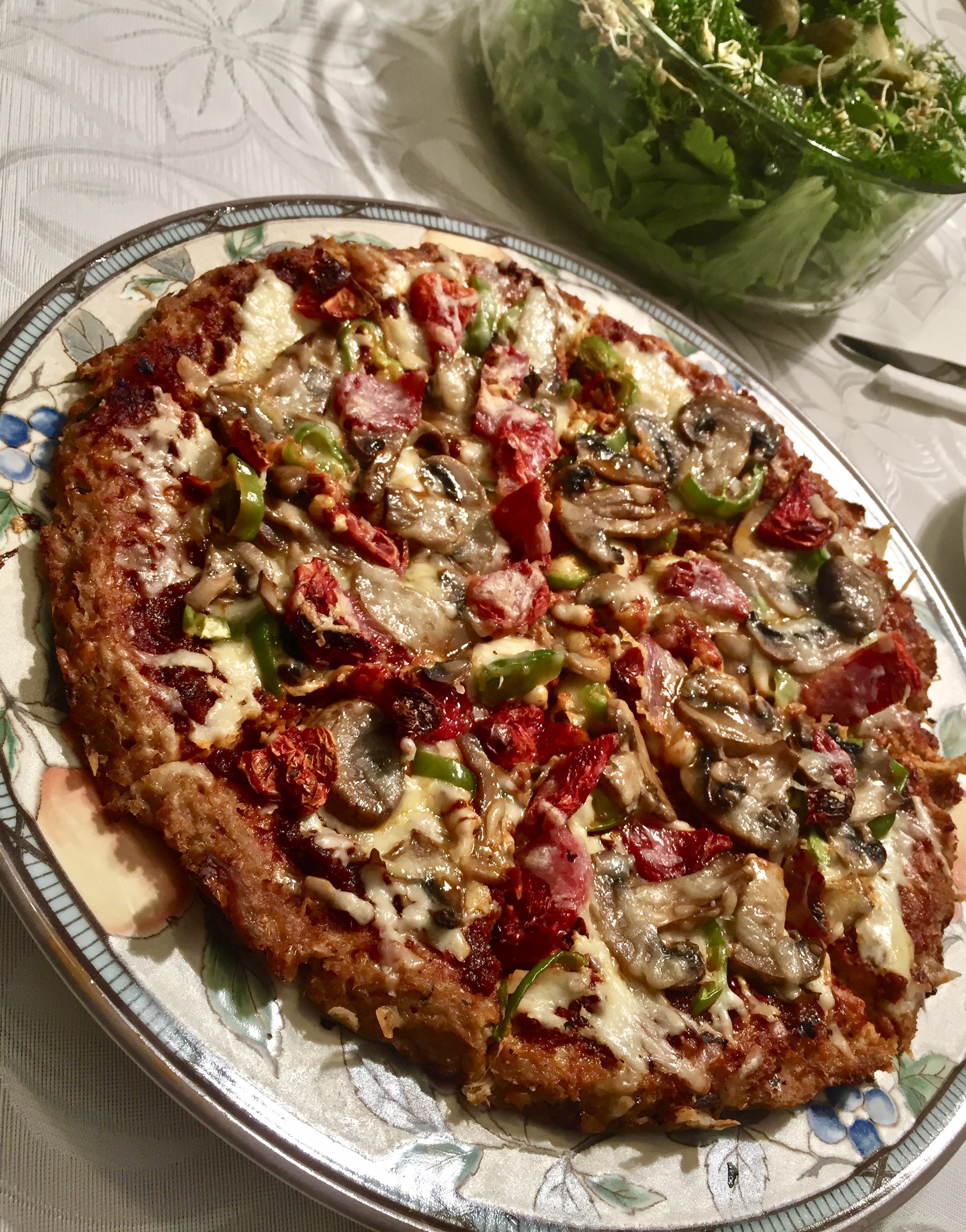 Karnabahar Zeminli Pizza